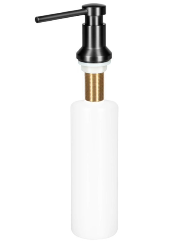 Ausmann Turt Sisäänrakennettu Saippua-annostelija Gun Metal, ylhäältä täytettävä 1208969721