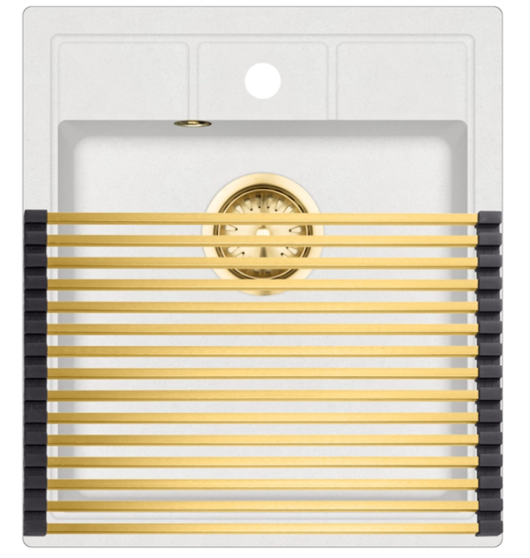 Ausmann Turt Kulta Rullamatto pesualtaalle 28x45 cm 1208969725