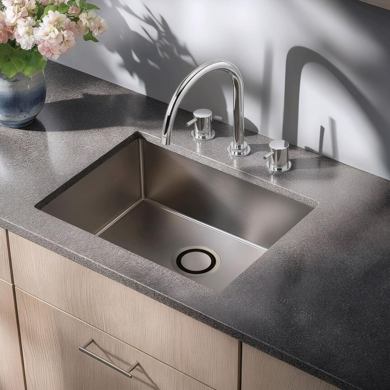 Waterevolution Flow 3-reikäinen keittiöhana kääntyvällä juoksuputkella ja suodatetun veden liitännällä kromi T152U01 - Productafbeelding 2