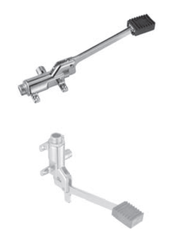 PB Pedal Line jalkapoljin kromattu lattia- tai seinäasennukseen 1208969729