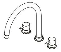 Waterevolution Flow 3-reikäinen keittiöhana kääntyvällä juoksuputkella ja suodatetun veden liitännällä musta T152UPR - Productafbeelding 6