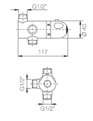 PB Accessoire Boiler Thermostaattinen Sekoitusventtiili 1208969799