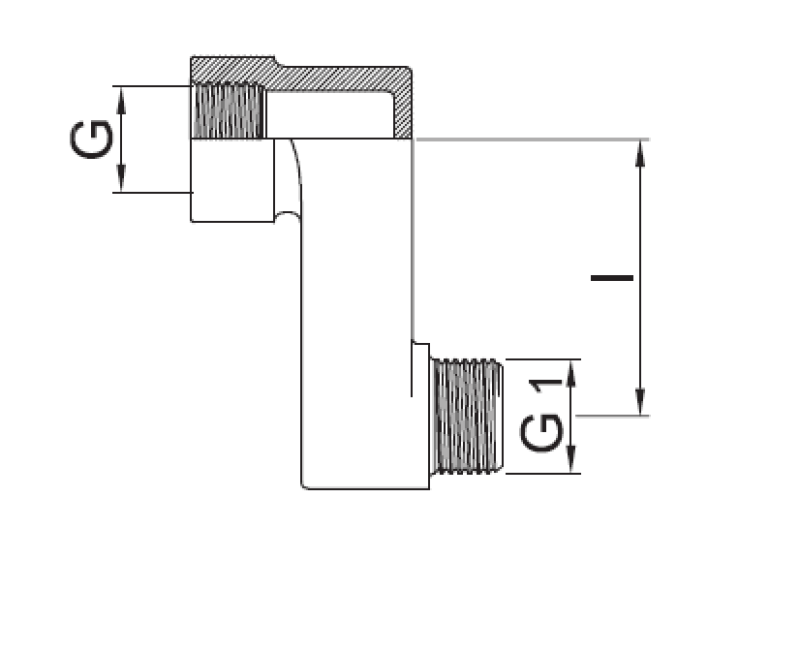 PB S-liitos 10mm Eksentrinen G 1/2” G1 1/2” 1208969804