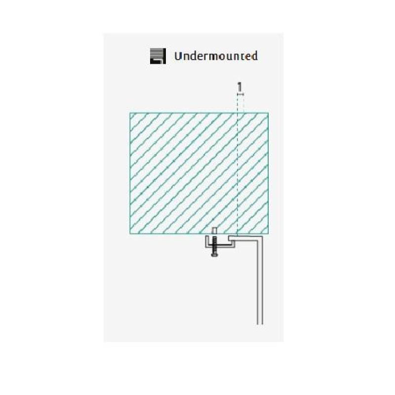 Banka Boston ruostumaton teräsallas 482 x 345 mm, alakaappi 1208970072