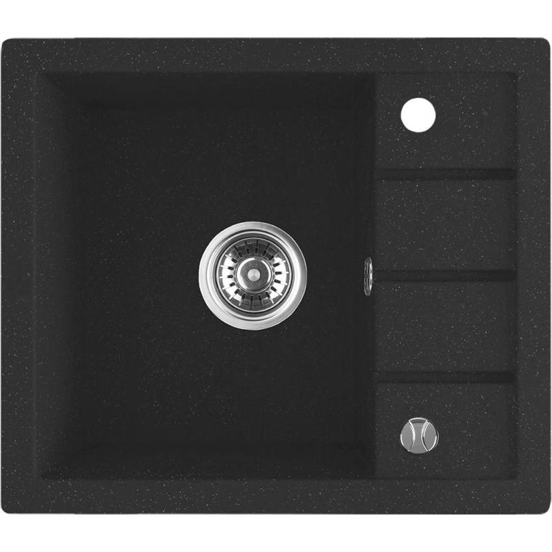 Aquadesign Somerset Graniitti Pöytätason Päällinen Pesuallas Antrasiitti pienellä Kuivausalueella 570 x 495 mm 1208970084