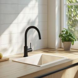 Ausmann Ceramic Ember Keramiikka Valkoinen Neliö Päälle- ja Alapuolinen Asennus 40 x 40 cm RST-tulppa 1208970094