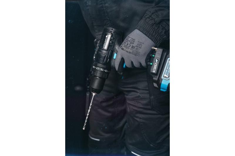 Högert tehokas akkukäyttöinen iskuporakone, harjaton, 18V