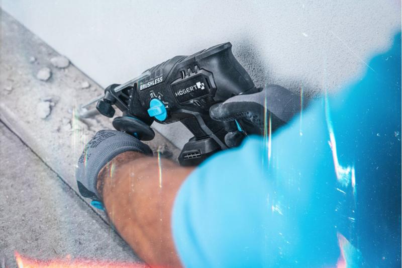 HÖGERT akkukäyttöinen iskuporakone, harjaton, 18V, talttatoiminnolla