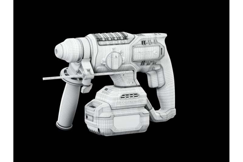 HÖGERT akkukäyttöinen iskuporakone, harjaton, 18V, talttatoiminnolla