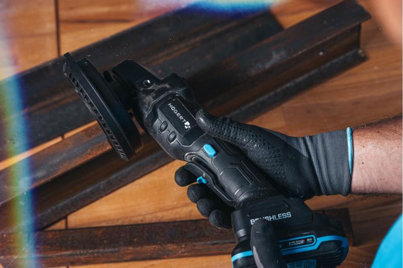 HÖGERT Johdoton kulmahiomakone kytkinvivulla, 125MM, 18V - ilman akkua