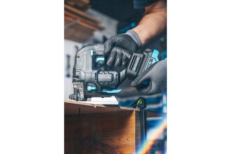 HÖGERT akkupistosaha, 18V, tärinänvaimennuskahva - ilman akkua