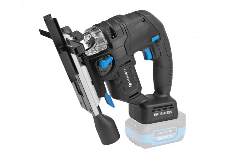 HÖGERT akkupistosaha, 18V, tärinänvaimennuskahva - ilman akkua