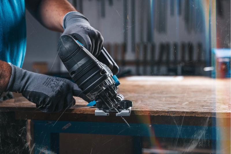 HÖGERT akkupistosaha, 18V, tärinänvaimennuskahva - ilman akkua