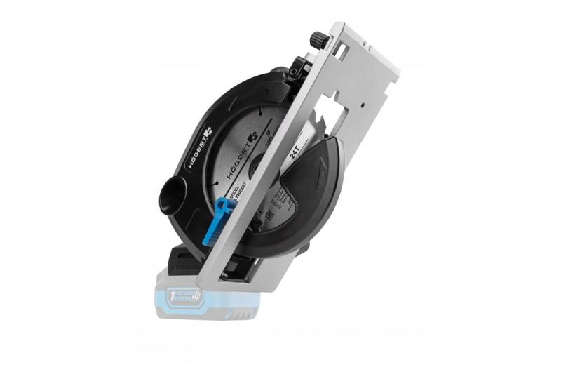 HÖGERT akkusirkelsaha, 18V, ilman akkua, pölynimuriliitäntä