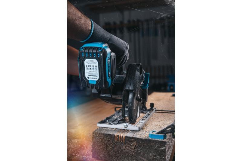 HÖGERT akkusirkelsaha, 18V, ilman akkua, pölynimuriliitäntä