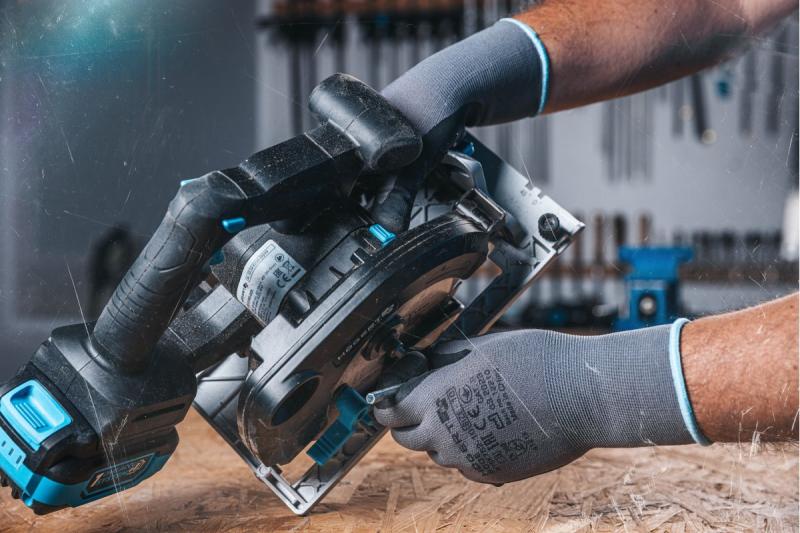 HÖGERT akkusirkelsaha, 18V, ilman akkua, pölynimuriliitäntä