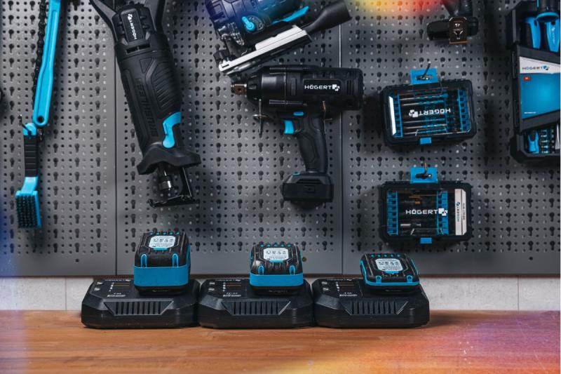 HÖGERT ladattava akku 6,0 Ah 18 V.