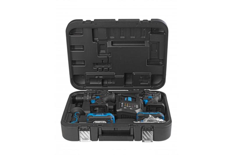 HÖGERT akkuiskuväänninsetti 200 Nm 18V harjattomalla moottorilla.