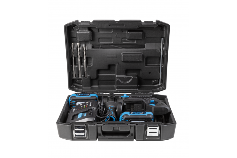 HÖGERT akkuruuvinväänninsetti, 18V, OneAccuSystem, akulla, laturilla salkussa