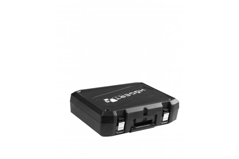 HÖGERT Langaton kulmahiomakone paddle-kytkimellä, 125MM, 18V - setti (akku, laturi, tarvikkeet)