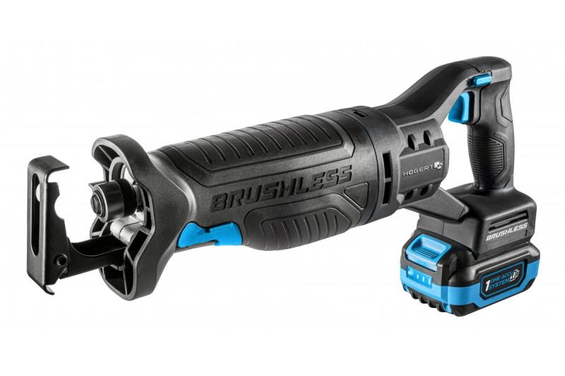 HÖGERT akku-pistosahasarja, 18V, harjaton, akku, laturi, tarvikkeet