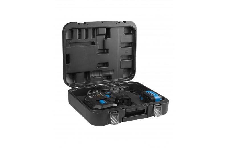 HÖGERT akkuiskuväänninsetti, harjaton, 1000 Nm, 18V akulla, laturi mukana.