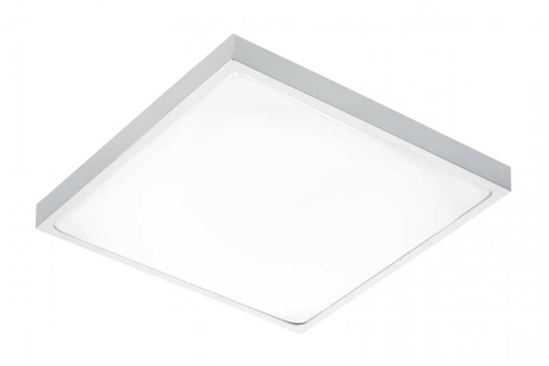 ALTAR LED -kattolamppu, 295x295mm, 4000K, 24W, 1680lm, AC180-250V, 50/60 Hz, PF>0.5, IP54, harmaa, 3 vuoden takuu