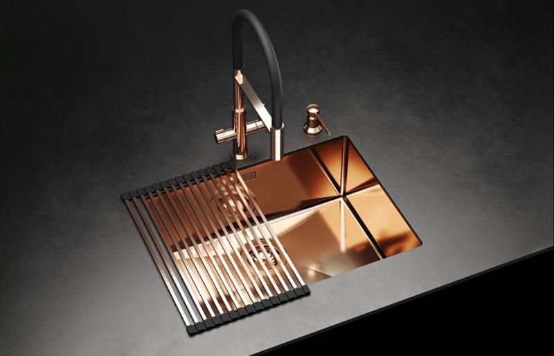 Ausmann Claridge 3-Tie Keittiöhana Joustavalla Ulostulolla ja Suodatetulla Vedellä – Ruostumaton Teräs - 1208970505