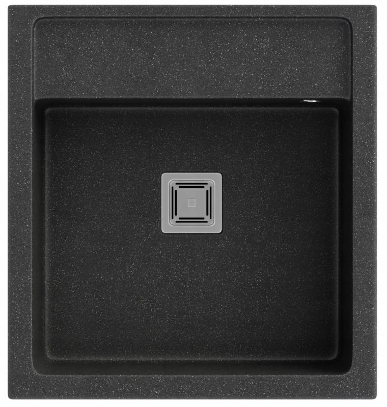 Graniteland Arno Graniitti Arduin kova kivi ulkonäkö Upotettava pesuallas 582x620mm RST neliö Tulppa 1208970600