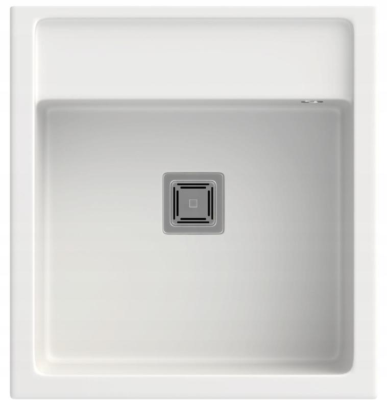 Graniteland Arno Graniitti Valkoinen Pesuallas sisäänrakennettu 582x620mm RST neliö Tulppa 1208970604