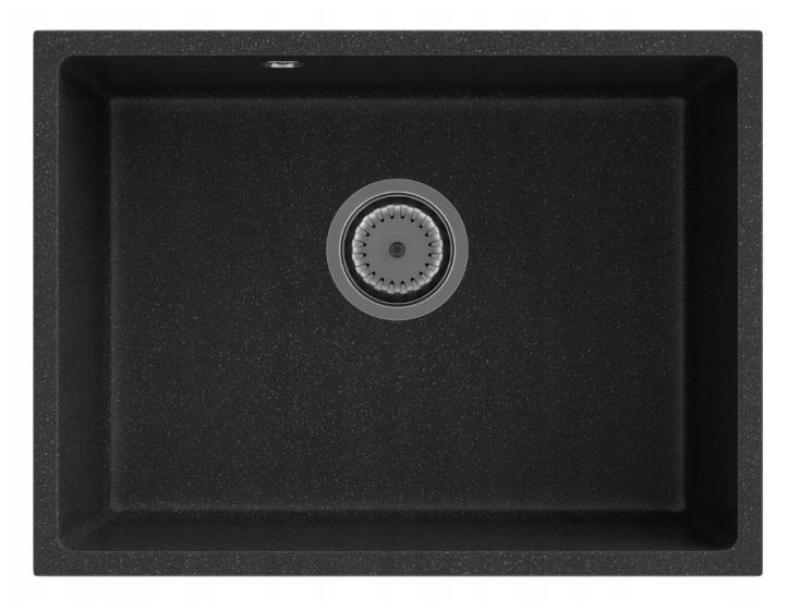 Graniteland Solo graniittiset harmaat alakaapin pesuallas 535x400 mm, ruostumattomalla teräksellä Pistoke 1208970634
