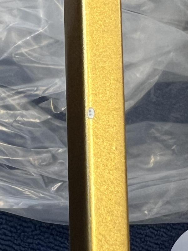 OUTLET Kehys Vaurioitunut Koriste Avelin-riippuvalaisin kultaisella suorakaiteen muotoisella kehyksellä, leveys 80 cm 2287