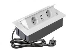 Pehmeä, ulosvedettävä pistorasiamoduuli.