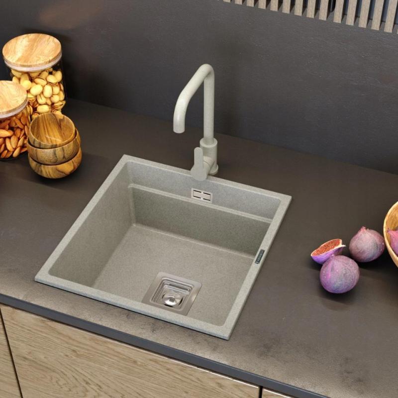 Graniittimaa Stellar Keittiöhana Beige hiekka kääntyvällä juoksuputkella 1208970672