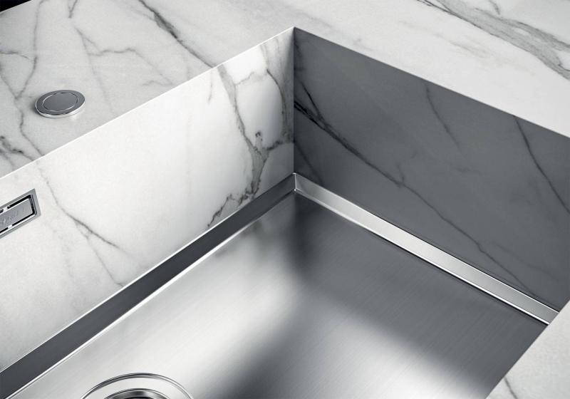 Foster Phantom Base RVS Alustalevy Työtaso Tiskiallas 71x40cm asennettavaksi Keramiikkaan, luonnonkiveen ja Solidsurface-paksuuteen 20mm 1208970694