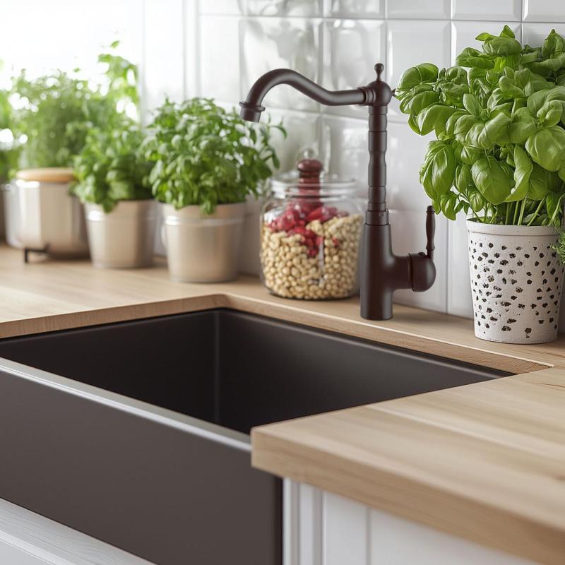 Graniteland Verve Keittiöhana Musta kääntyvällä ulostulolla 1208970702