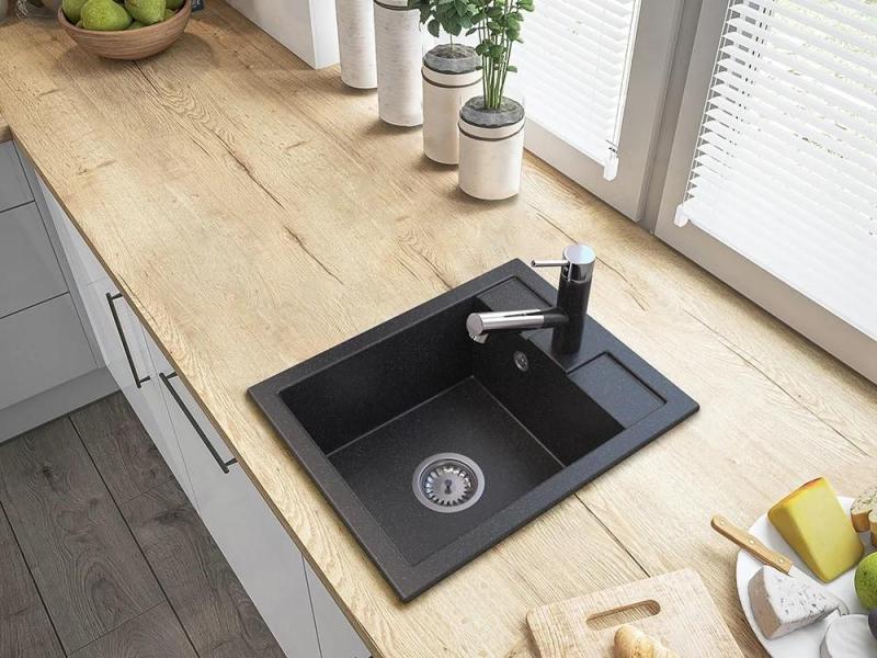 Graniteland Ceres Keittiöhana Graniitin näköinen vedettävällä juoksuputkella ja kaksitoimisella käsisuihkulla 1208970706