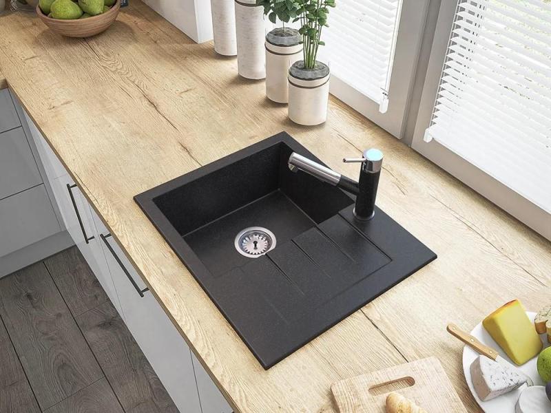 Graniteland Ceres Keittiöhana Graniitin näköinen vedettävällä juoksuputkella ja kaksitoimisella käsisuihkulla 1208970706