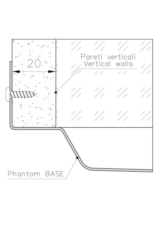 Foster Phantom Base RVS Aluslevy Worktop Allas 50x40cm Upotettavaksi Keraamiseen, Luonnonkiveen ja Kiinteäpintaiseen Materiaaliin, Paksuus 20mm 1208970717