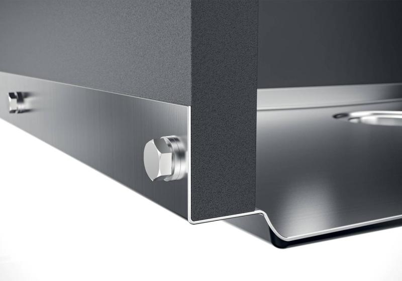 Foster Phantom Base RVS Alustalevy Työtaso Pesuallas 40x40 cm Upotettavaksi Keraamiseen luonnonkiveen ja Solidsurfaceen, paksuus 12 mm 1208970719