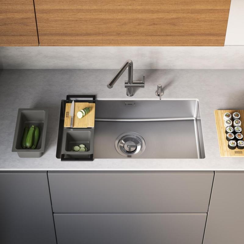 Franke Maris Quiet MQX 110.82 RVS Iso Pesuallas 820x424 mm Alakaappi 122.0694.476