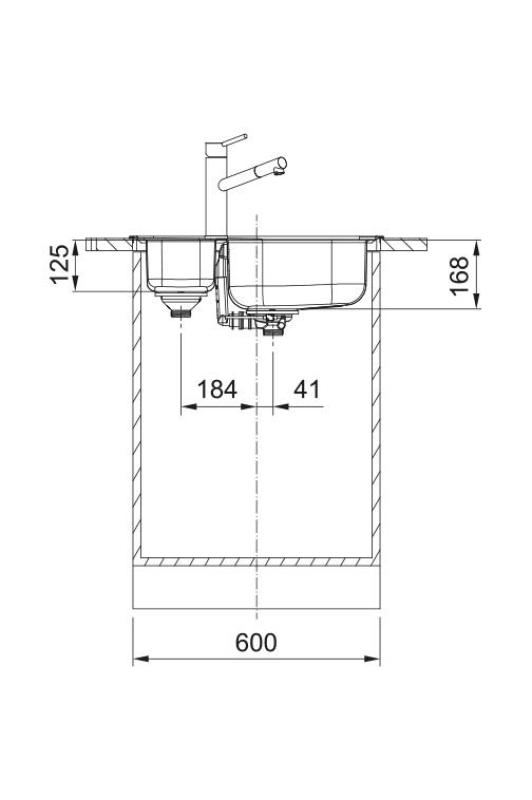 Franke Spark SKX 660 1,5 RST Allas kääntyvä Päälle asennus 62x49cm 101.0714.455