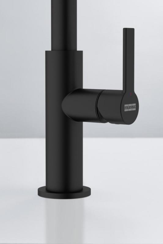 Franke Maris Slim J Keittiöhana Pyörivä Pyöreä Ulosvirtaus Musta 115.0728.386