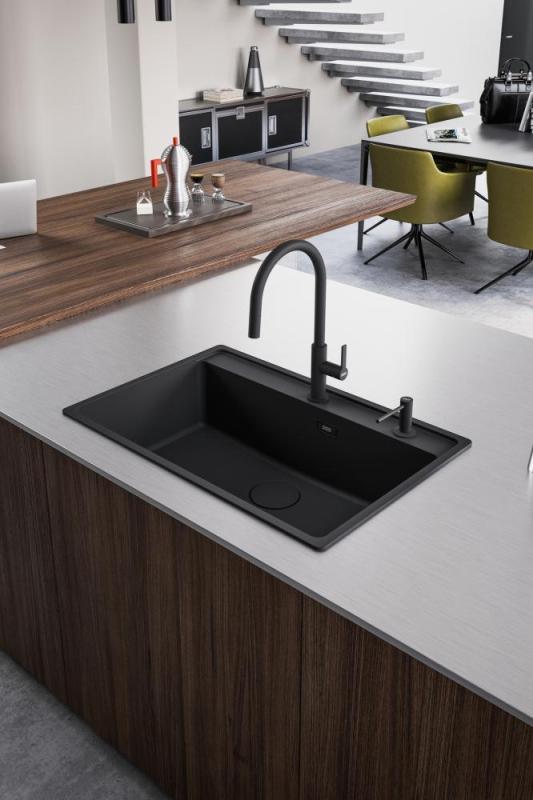 Franke Maris Slim J Keittiöhana Musta, Irrotettavalla Ulospäin Suuntautuvalla Ulospäin 115.0728.389