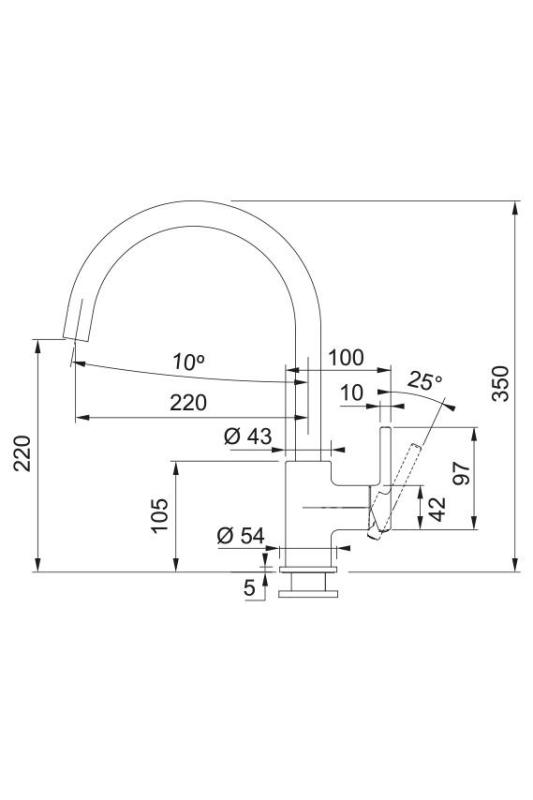Franke Lina XL Keittiöhana Beige Pyörivällä Ulostulolla 115.0626.025