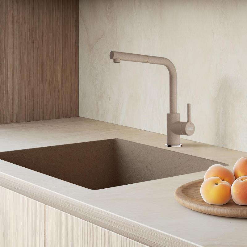 Franke Lina L Keittiöhana Oyster, jossa on ulosvedettävä juoksuputki 115.0728.487