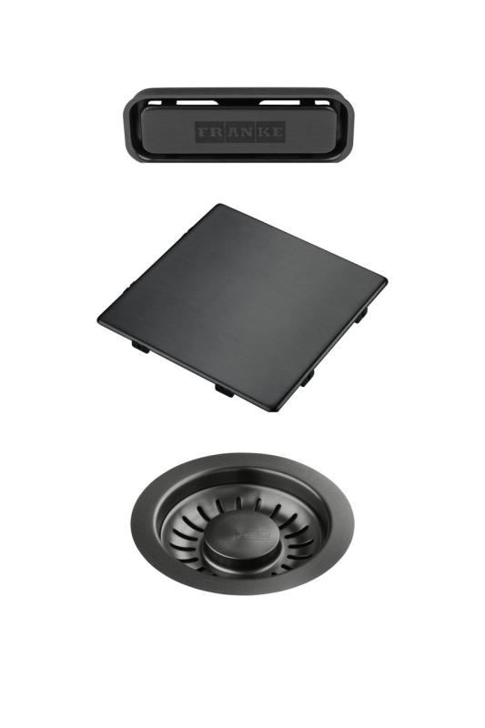 Franke Kubus 2.0 värisetti Viemärisetti Gun Metal 1208970828