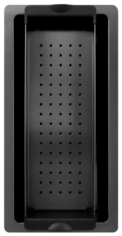 Pure.Sink Exclusivo Gun metal pieni pesuallas 18x40 cm 10mm säde ala-, tasorakenteessa ja päälle PEX1840-61