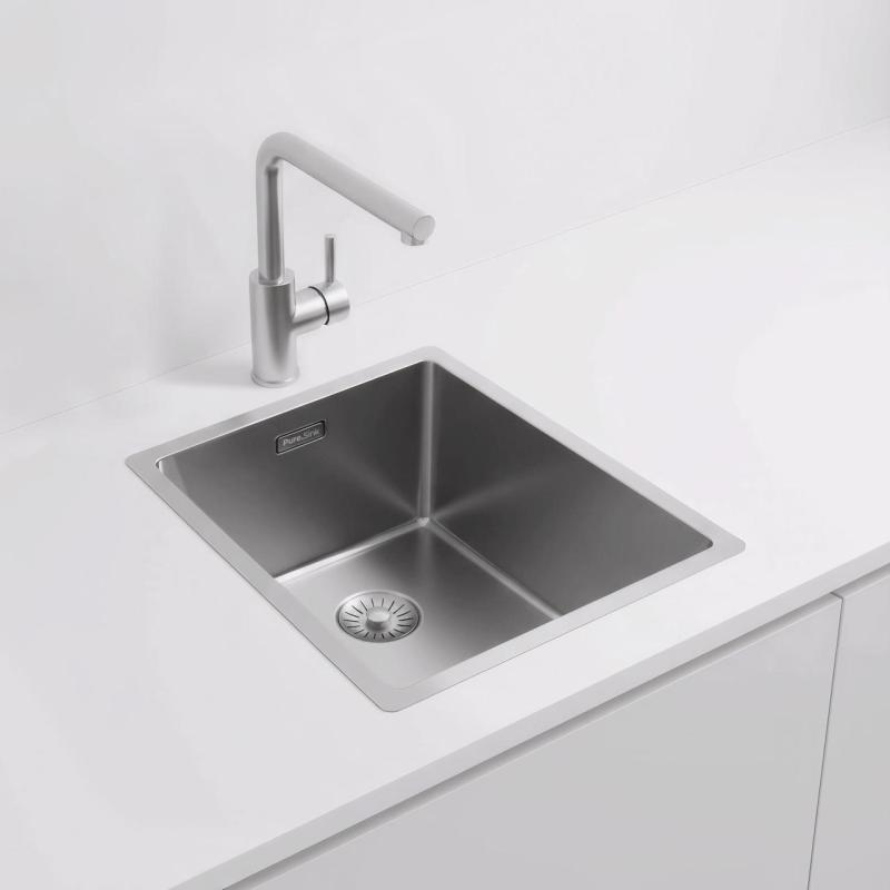 Pure.Sink Exclusivo RVS-allas 34x40 cm 10mm säde alakerta, tasorakentaminen ja päälle rakentaminen PEX3440-02