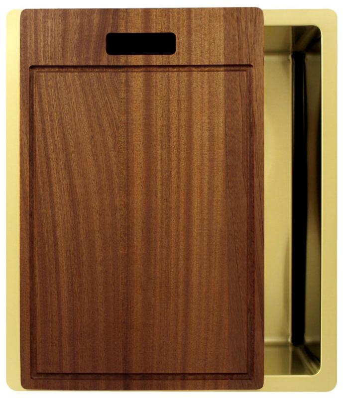 Pure.Sink Exclusivo Kultainen tiskiallas 34x40 cm 10mm säde alakaappiin, tasoon ja päälle PEX3440-60